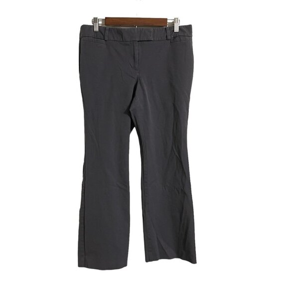 Ann Taylor Womens Gray Modern Fit Bootcut Career Trouser Pants Size 10 Petite - Picture 1 of 7